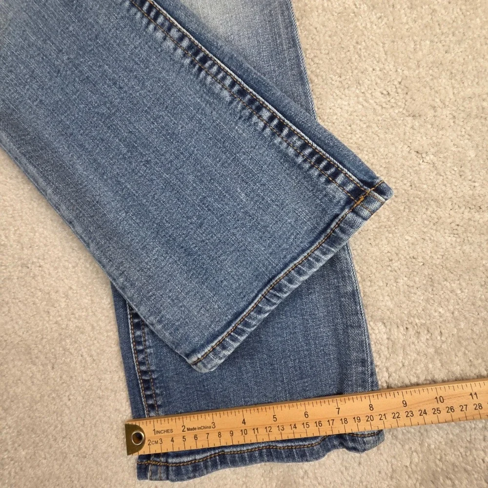 BKE Stella Bootcut Jeans Womens 30R (34x30) Medium Wash‎ Whiskered Denim